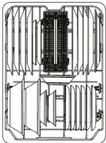 SAMSUNG DW50T6060SS - Carga del estante inferior - 1