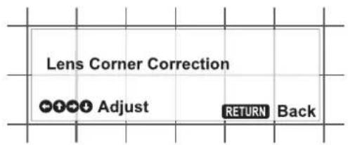 SONY VPLL-3003 - Corner focus adjustment - 1