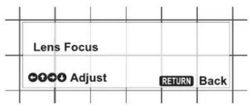 SONY VPLL-3003 - Focus adjustment - 1