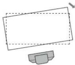 SONY VPLL-3003 - Check if the upper side and lower side of the picture are parallel. - 4