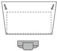 SONY VPLL-3003 - Check if the upper side and lower side of the picture are parallel. - 6