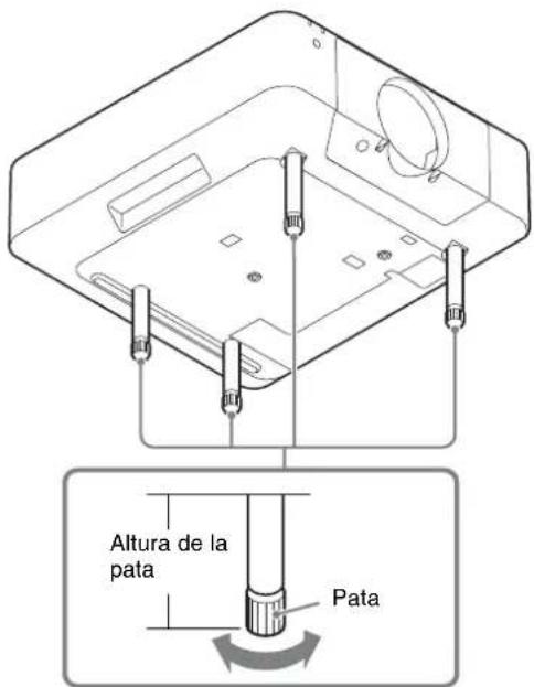 SONY VPLL-3003 - Ajuste de las patas - 1