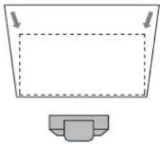 SONY VPLL-3003 - Verificare che il lato sinistro e quello destro dell'immagine siano verticali. - 1