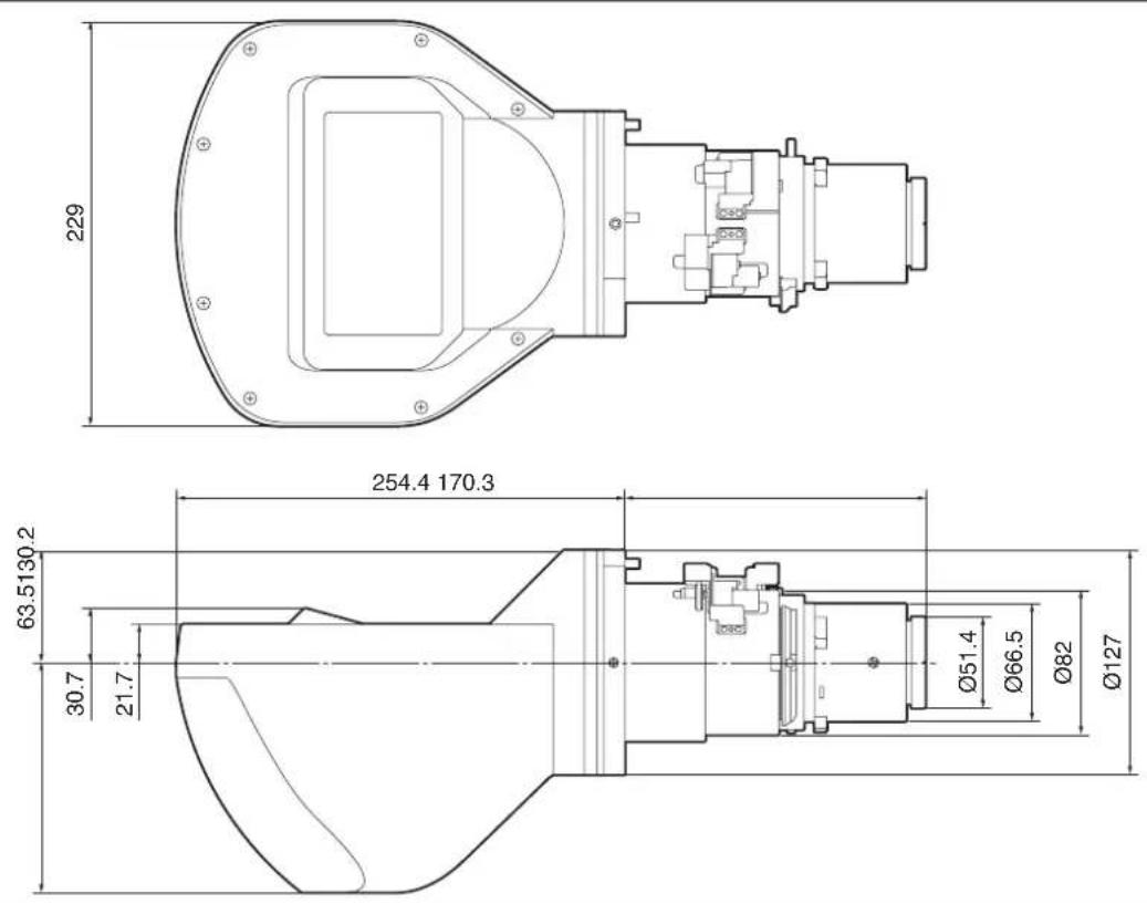 SONY VPLL-3003 - 寸法図 - 1