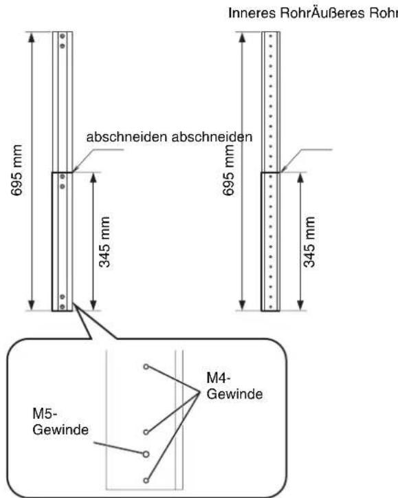 SONY PSS-650P - Verwendung von abgeschrittenden Rohren - 1
