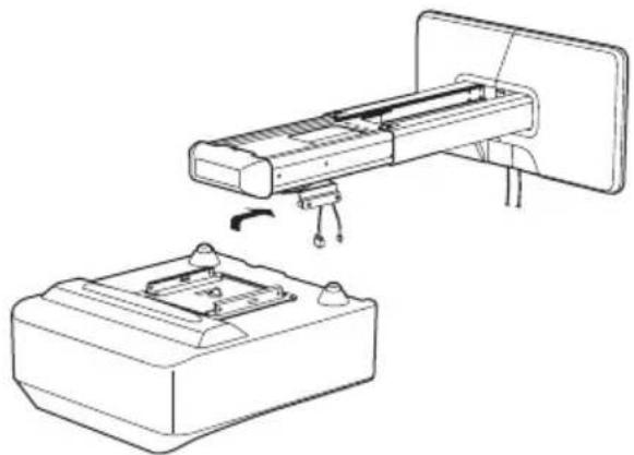 SONY PSS-640 - So installieren Sie den Projektor an der Projektorwandhalterung - 1