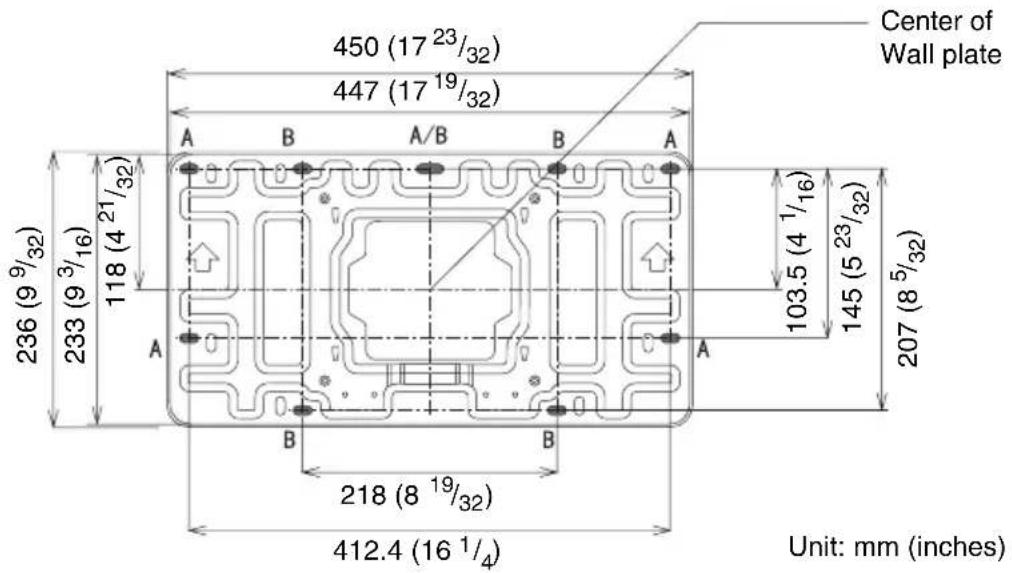 SONY PSS-640 - Install the wall plate on the wall. - 1