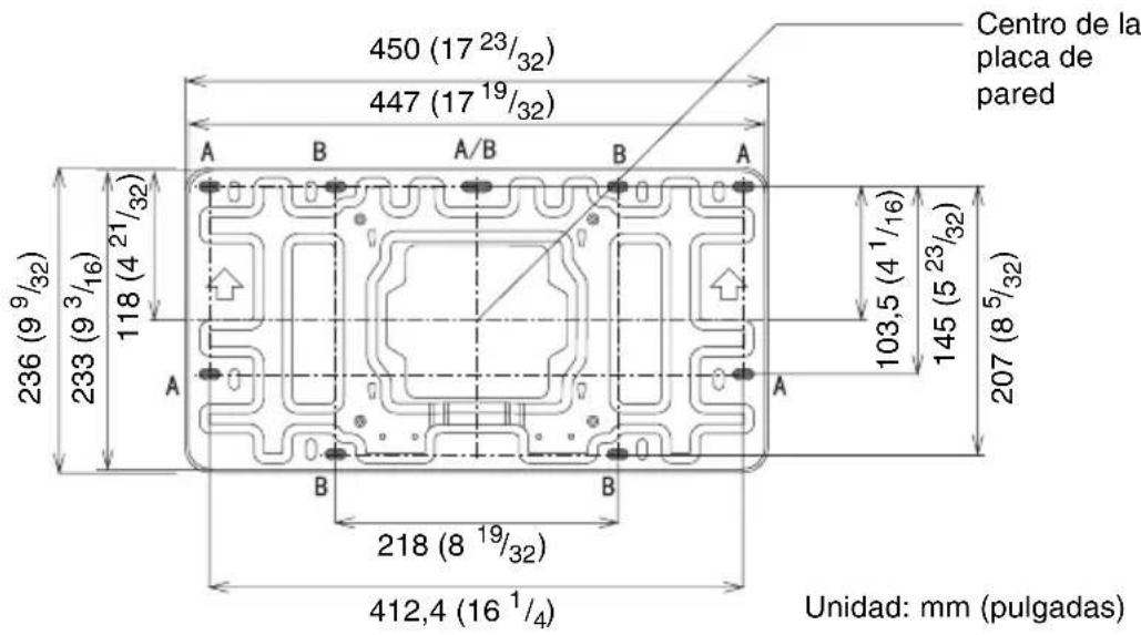 SONY PSS-640 - Instale la placa de pared en la pared. - 1