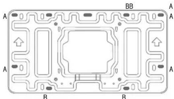 SONY PSS-640 - Installare la piastra da parete sulla parete. - 3
