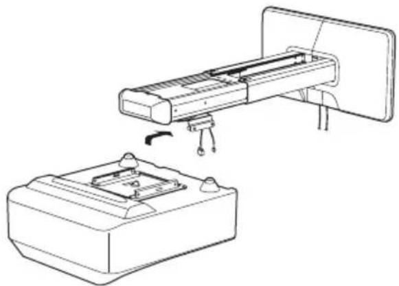 SONY PSS-640 - Installazione del proiettore sul supporto per proiettore da parete - 2
