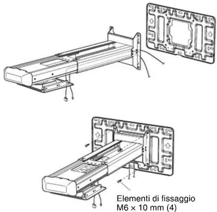 SONY PSS-640 - Installare la piastra da parete sulla parete. - 4