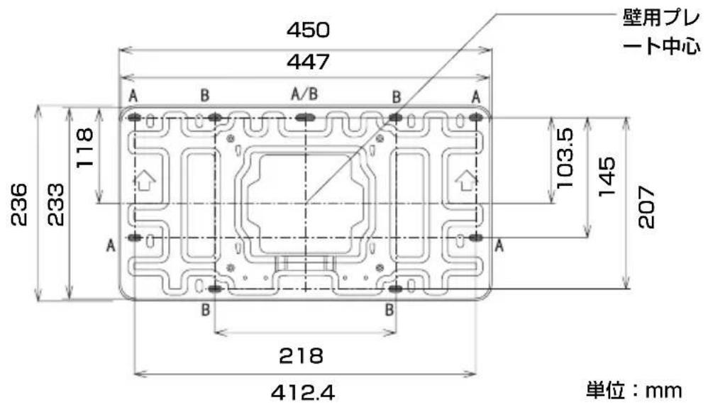 SONY PSS-640 - 1壁用プレートを壁に設置する。 - 1