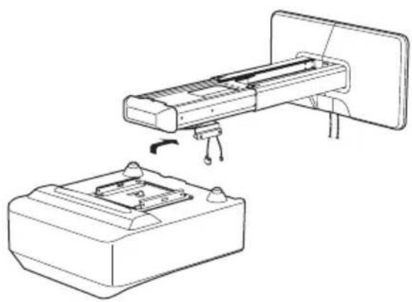 SONY PSS-640 - プロジェクターを壁付け金具に設置する - 1