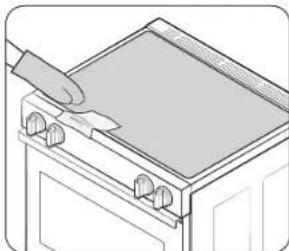 SAMSUNG NSE6DG8100SS - Nettoyage du joint de la surface de cuisson - 1