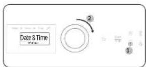 SAMSUNG NSG6DG8500MB - To set the clock time - 1