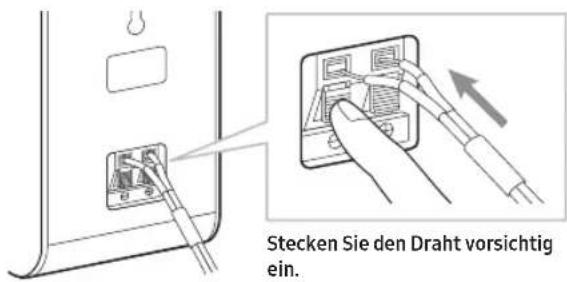 SAMSUNG SWA-9250S - Die Surround-Lautsprecherkabel verbinden - 1