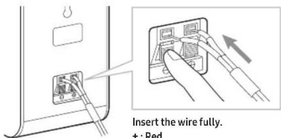SAMSUNG SWA-9250S - Connect the Surround speaker cables - 1