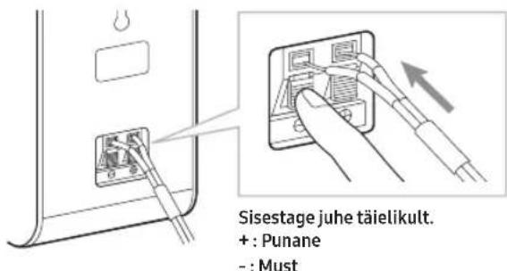SAMSUNG SWA-9250S - Ühendage ruumhelikölari kaablid - 1