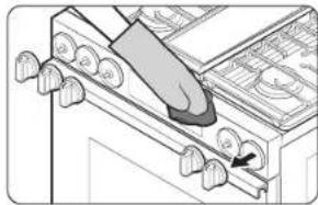 SAMSUNG NSG6DG8300SS - Burner controls - 1