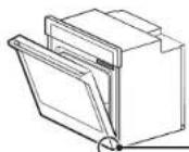 SAMSUNG NV51T5511BSS - Cómo retirar y reemplazar la(s) puerta(s) del horno - 1