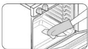 SAMSUNG NSE6DG8500SS - How to set the oven for steam-cleaning - 2