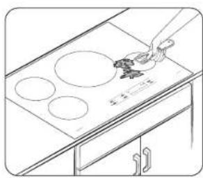 SAMSUNG NZ36C3060BK - Removing heavy, burned-on residue - 1