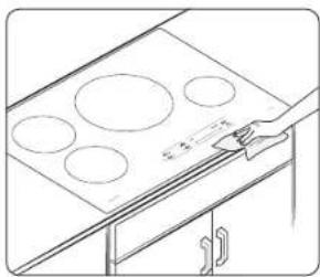 SAMSUNG NZ36C3060BK - Cleaning the cooktop seal - 1