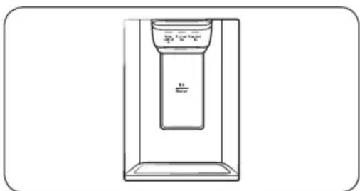 SAMSUNG RF27CG5400SS - Dispensador de agua/hielo (solo para los modelos correspondentes) - 1