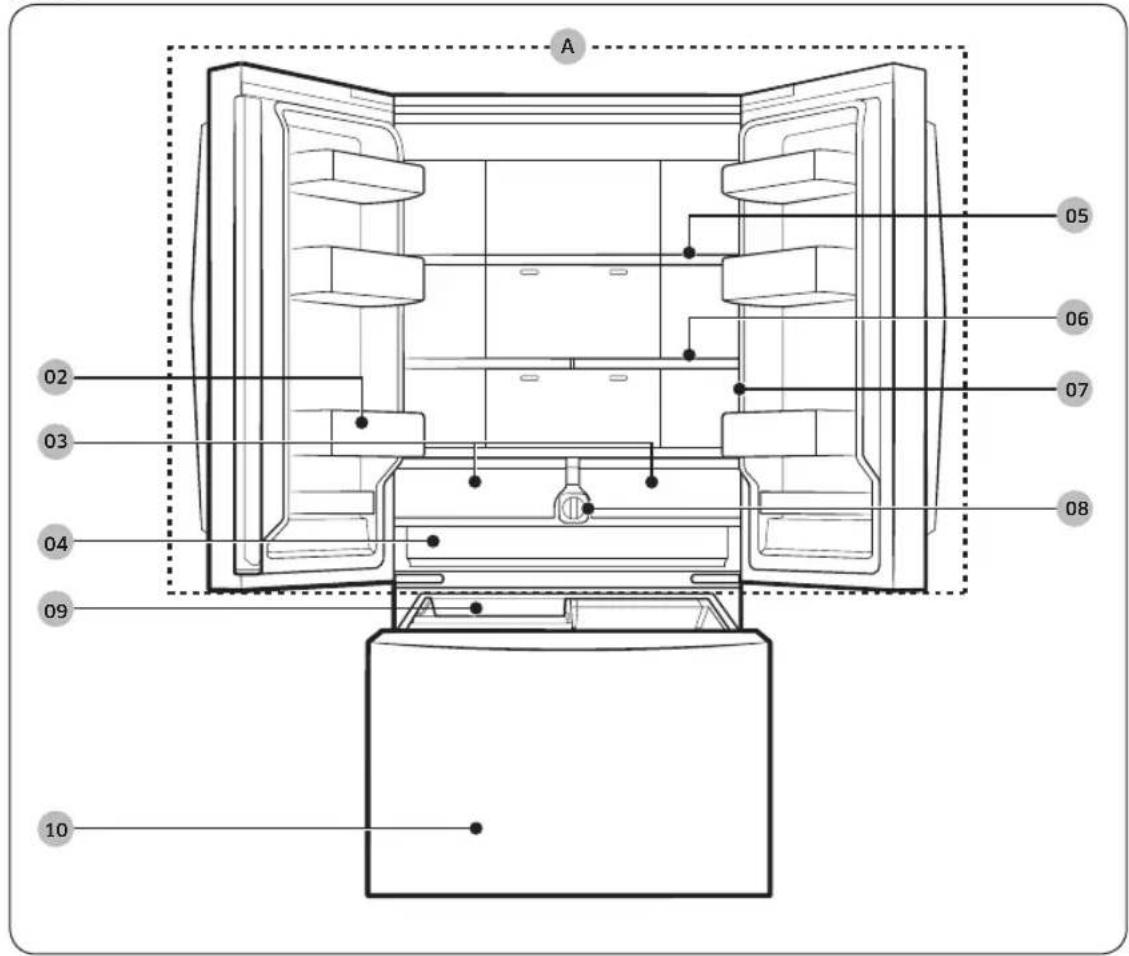 SAMSUNG RF27CG5400SS - Descripción breve del refrigerador - 2