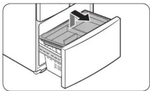 SAMSUNG RF27CG5400SS - To detach the freezer drawer - 2