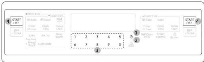SAMSUNG NX60A6511BSS - To set the clock time - 1