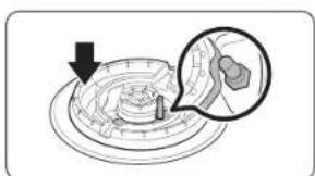 SAMSUNG NX60A6511BSS - Double Ring burner head - 1