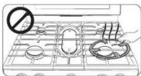 SAMSUNG NX60A6511BSS - Wok grate - 2