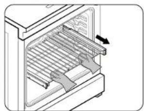 SAMSUNG NSI6DG9550SS - Using the gliding rack - 3
