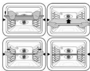 SAMSUNG NSI6DG9550SS - Instalación del divisor en el interior del horno - 1