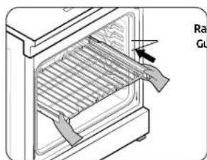 SAMSUNG NSI6DG9550SS - Using the gliding rack - 1