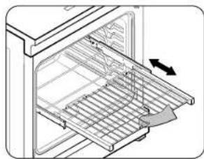 SAMSUNG NSI6DG9550SS - Using the gliding rack - 2