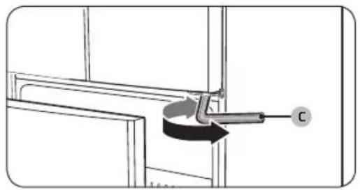 SAMSUNG RF18A5101BSS - STEP 5 Align the fridge doors - 3