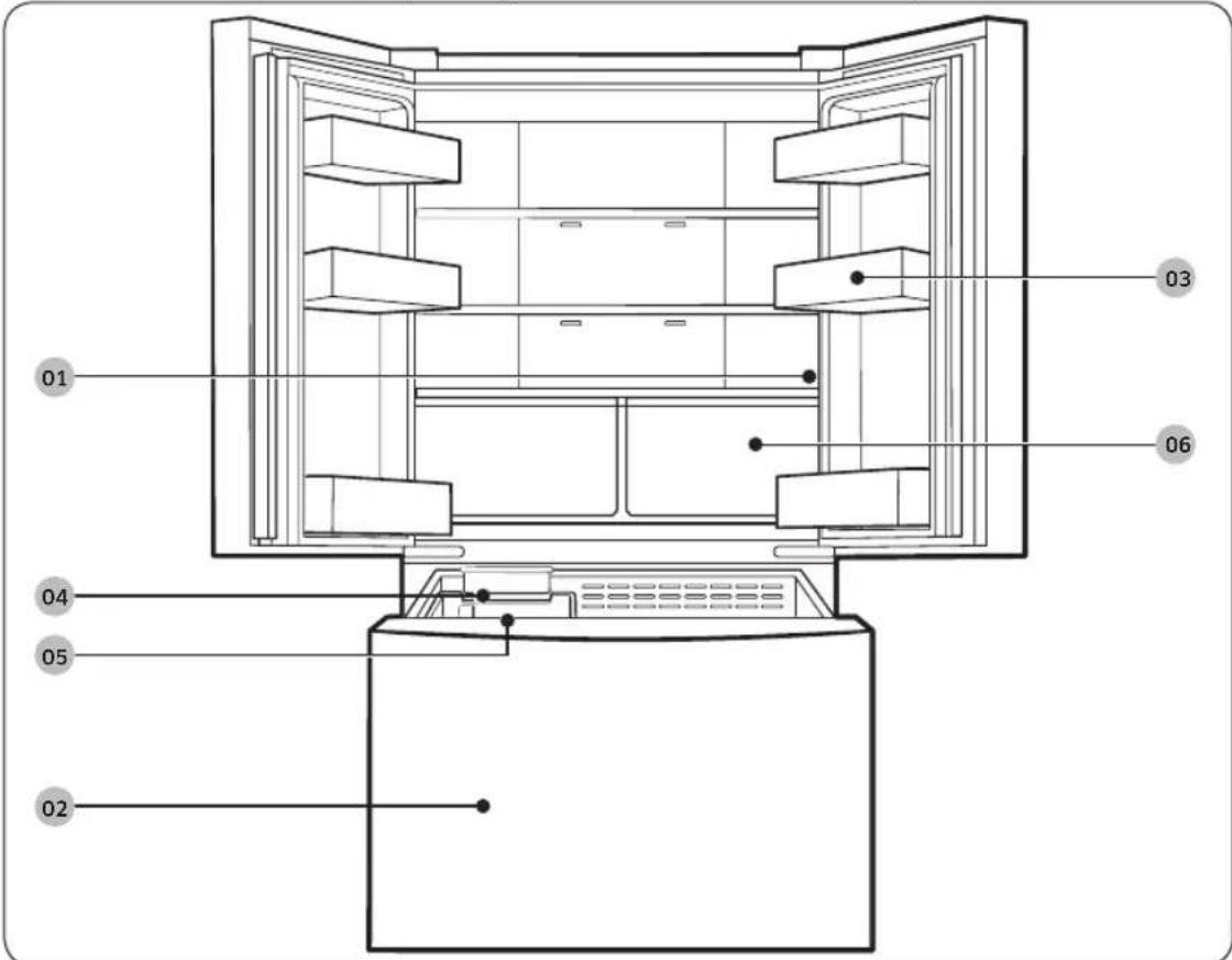 SAMSUNG RF18A5101BSS - Refrigerator at a glance - 1