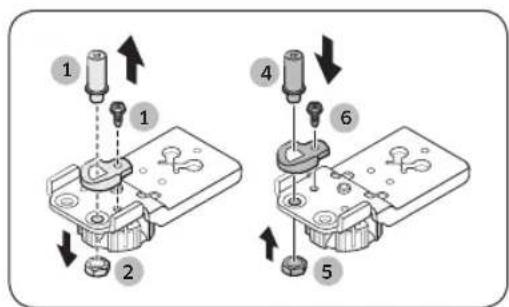 SAMSUNG RZ11M7074SS - STEP 4 Reverse the bottom hinge - 2