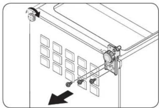 SAMSUNG RZ11M7074SS - STEP 4 Reverse the bottom hinge - 1