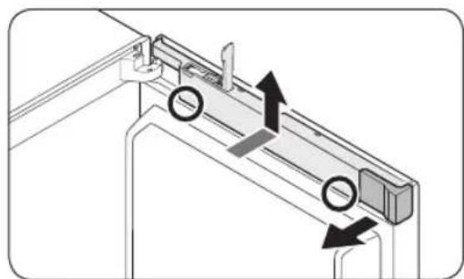 SAMSUNG RZ11M7074SS - STEP 2 Remove the freezer door - 1