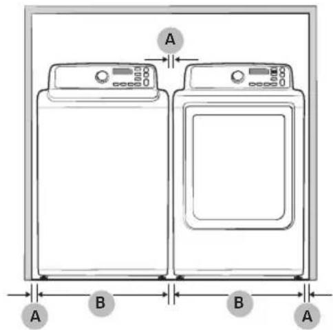 SAMSUNG WA40A3005WH - Instalación en un gabinete o en un hueco - 1