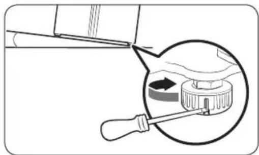 SAMSUNG RS27T5200SS - To adjust the height of the freezer side: - 1