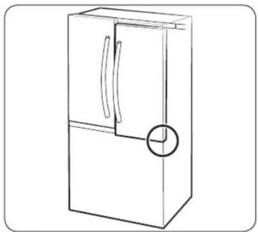 SAMSUNG RF27CG5900SS - Para ajustar la altura de una puerta - 1