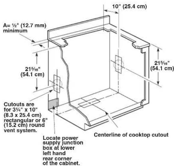 WHIRLPOOL UXD8630SS - Cabinet Dimensions - 1