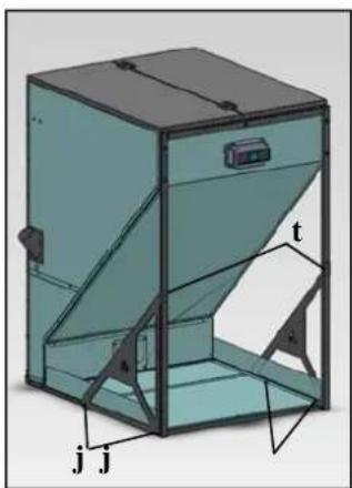 EDILKAMIN TANK 500 Kg - METALLIC BODY ASSEMBLY - 6