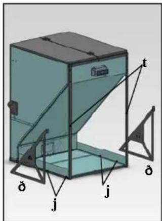 EDILKAMIN TANK 500 Kg - DE METALEN BEHUIZING MONTEREN - 4