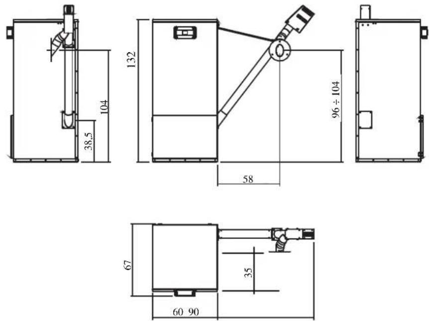EDILKAMIN TANK 250 KG - N.B.: PRODUIT À INSTALLER DANS UN LIEU COUVERT ET SEC AFIN D'ÉVITER TOUTE ANOMALIE SUR LES APPAREILS ÉLECTRIQUES ET D'ENDOMMAGER LE PELLET. - 1