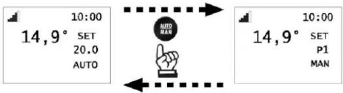 10:00 14,9° SET 20.0 AUTO AUTO MAN 14,9° 10:00 SET P1 MAN
